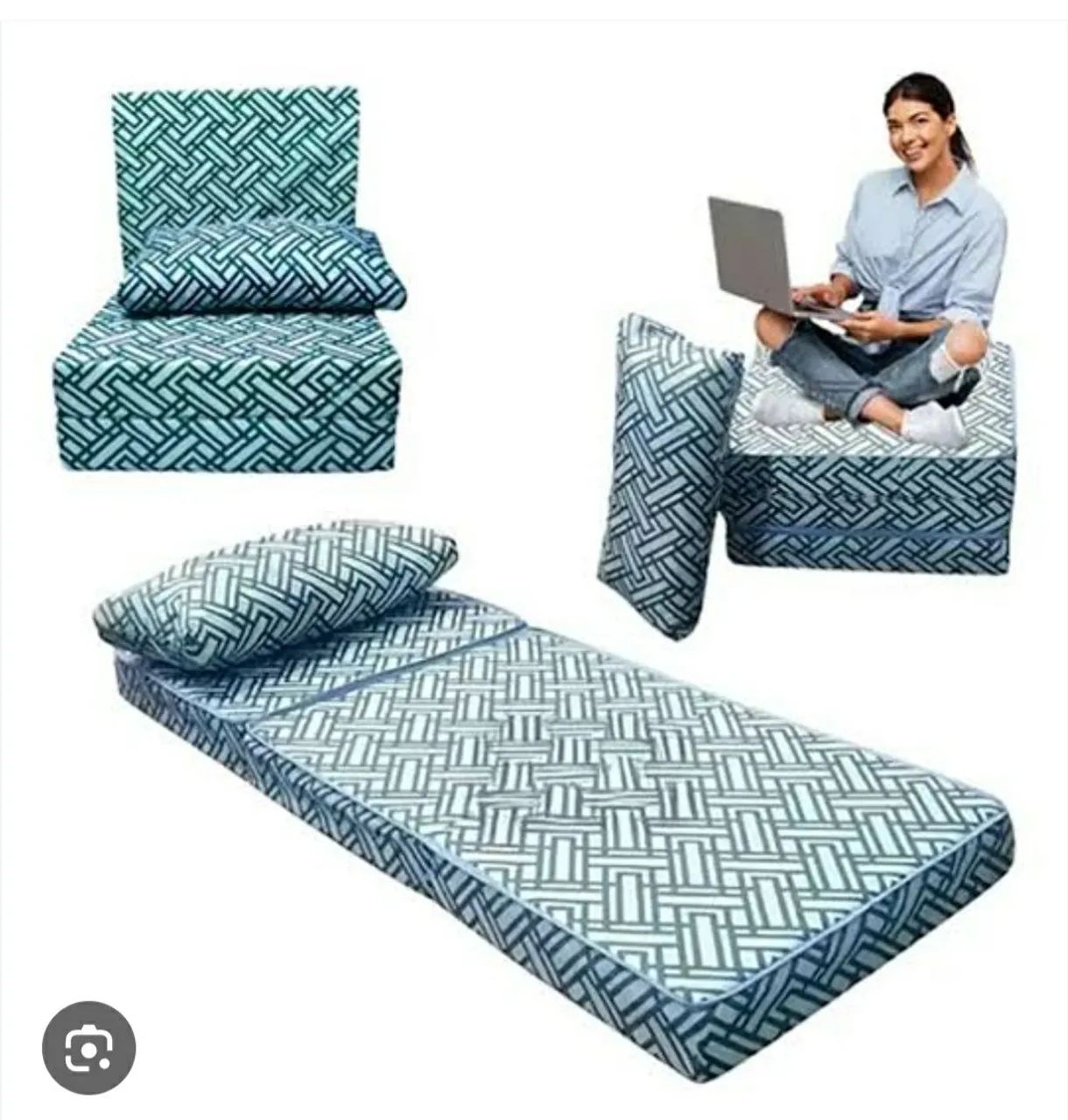 Sofá,  Puff e colchão. 65138001199618120