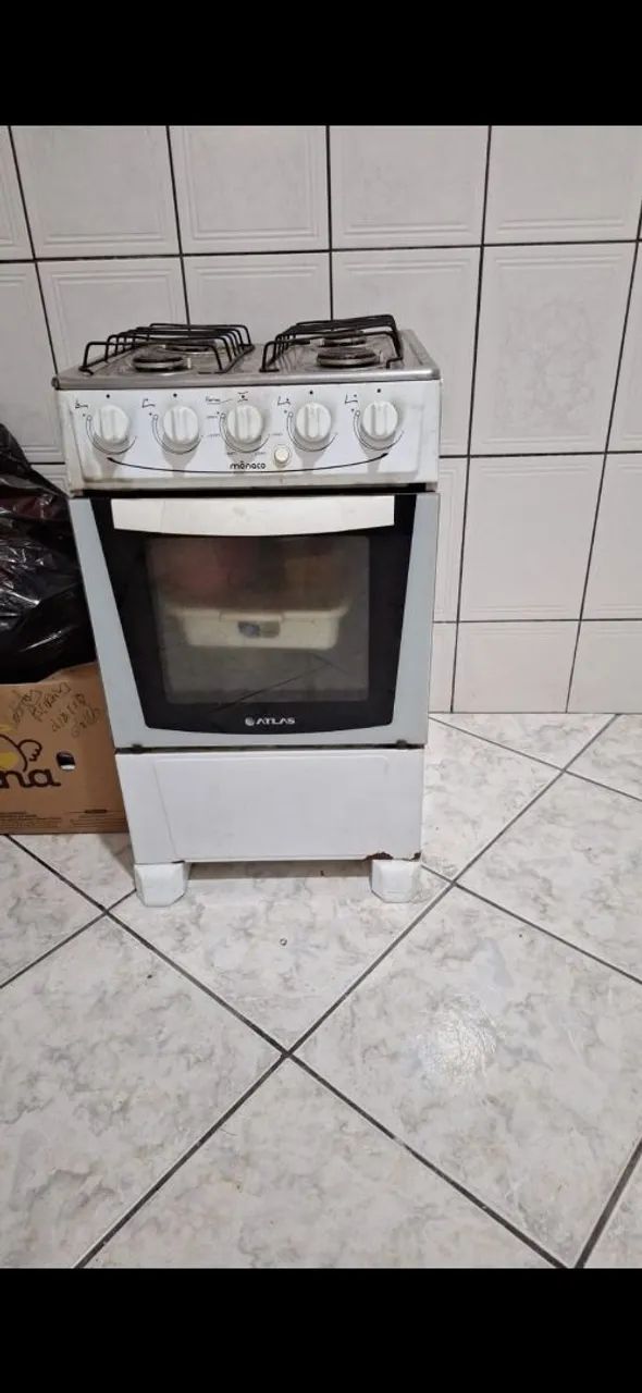 Fogão 4 bocas com forno Atlas Monaco