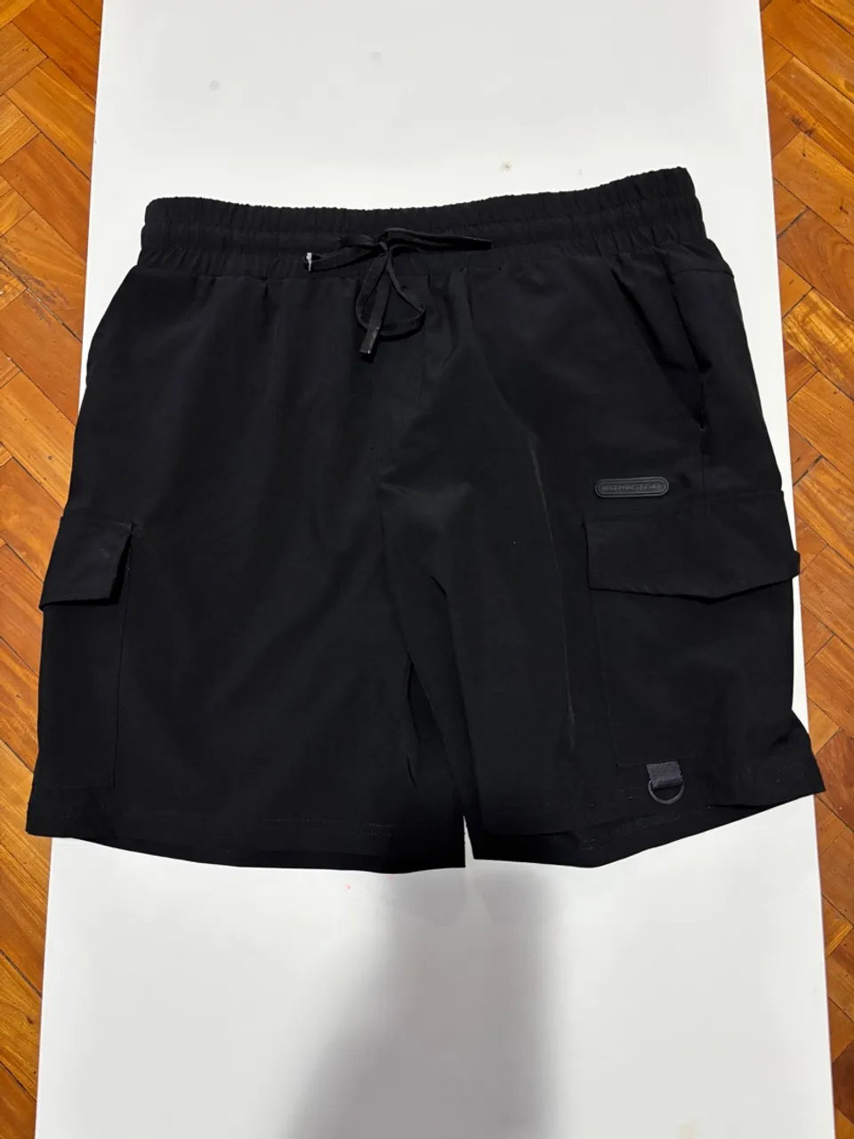 Shorts Esportivo Cargo Preto - M