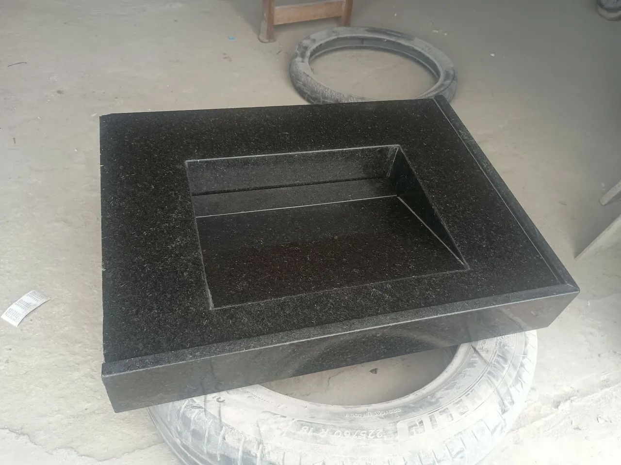 Cuba de Granito Preto para Banheiro - Utensílios Para Banheiro e ...