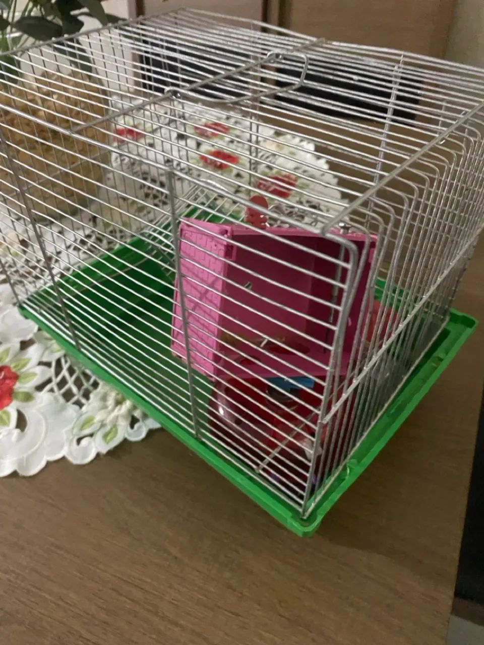Gaiola para hamster com roda e casa - Foto 2