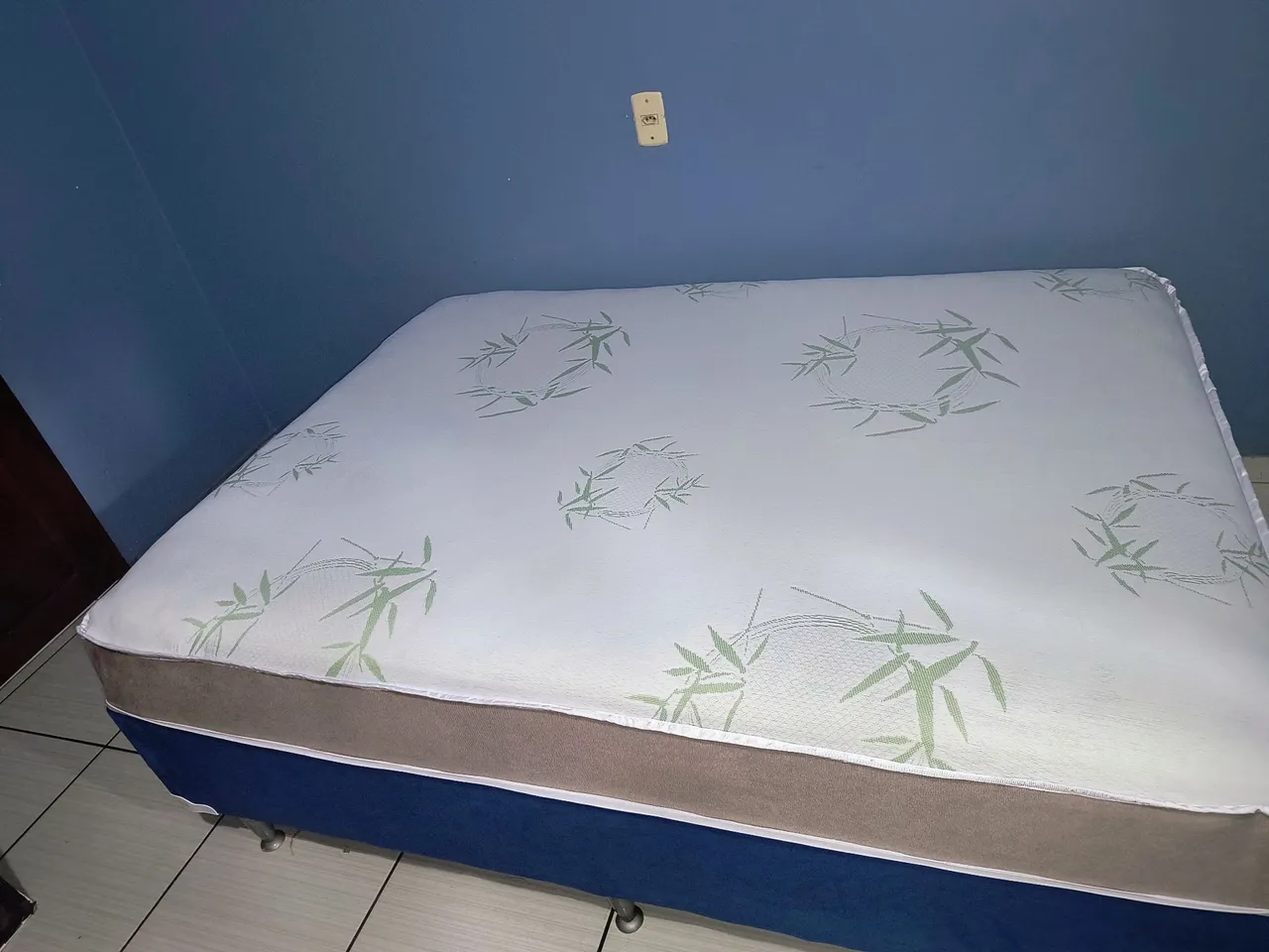 Cama Casal molas ensacadas nova