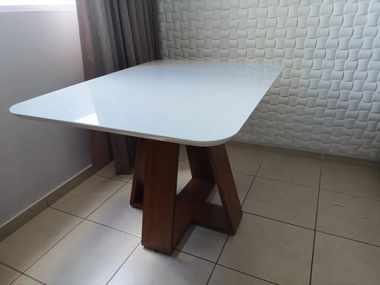 Mesa de Jantar 4 Cadeiras -Linda e Moderna Veludo ou linho  - Foto 3