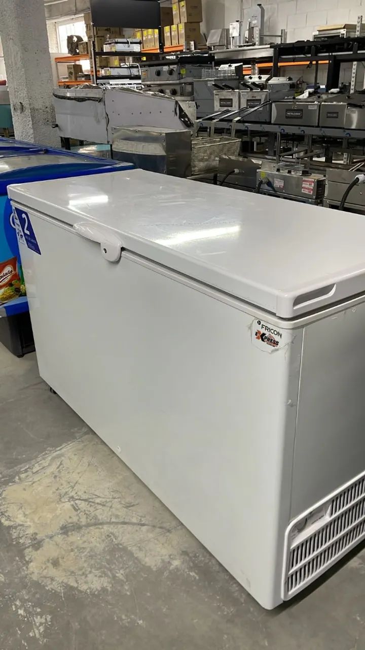 Freezer Horizontal dupla ação 503l tampa única 