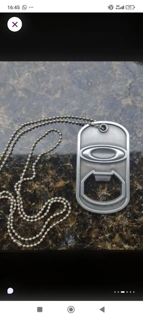 dogtag Oakley original (iten relíquia, raridade, colecionador) - Foto 3