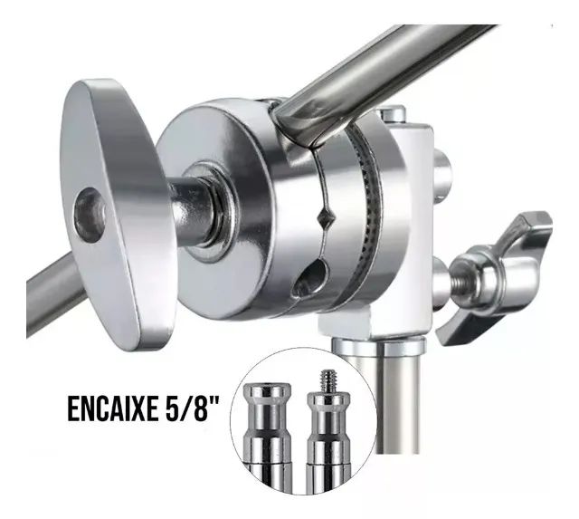 Tripé Girafa Profissional aço Inox 3m novinho - Foto 4