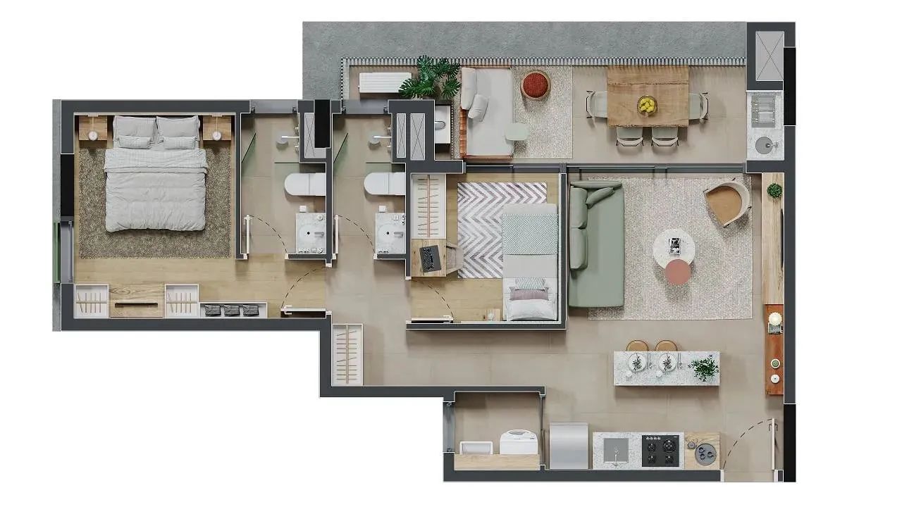 NEST VILA IPOJUCA - APARTAMENTOS - Foto 11