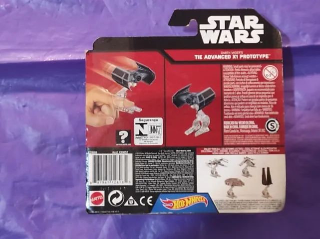 Nave Star Wars Darth Vader TIE Advanced X1 Prototype - Hot Wheels Mattel - Lacrada! - Foto 2