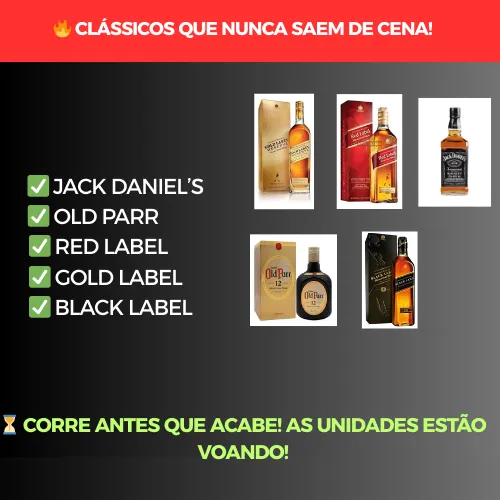 Bebidas Premium Disponíveis para Venda