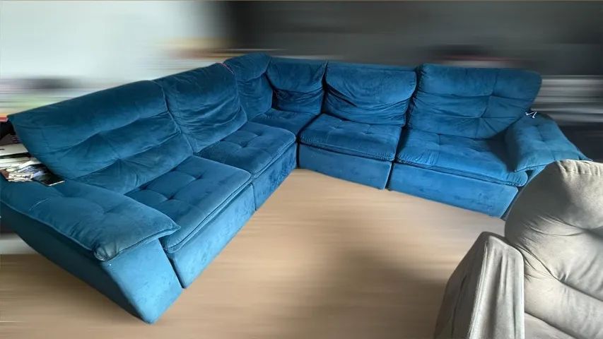 Sofá retratil 5 lugares grande 