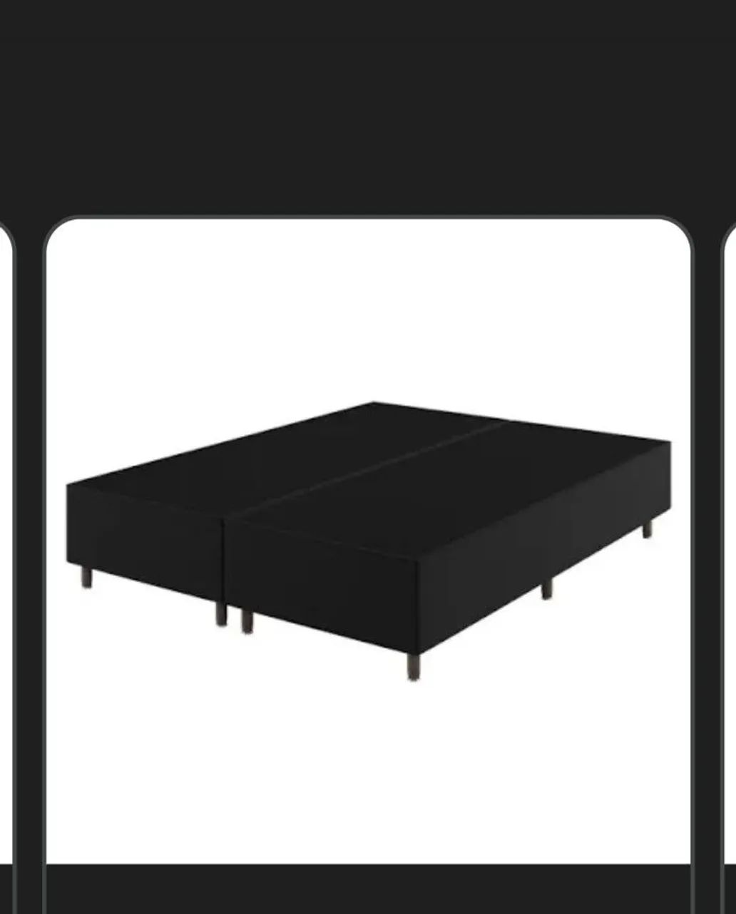 Base Box de Cama king 2,03/1,93 - Nova - Foto 2