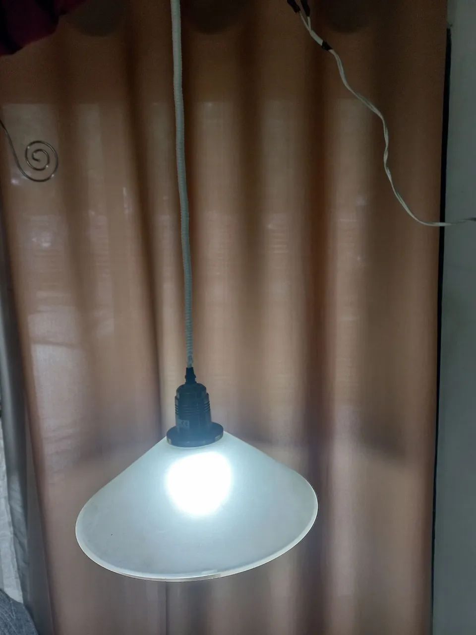 Luminária cúpula de vidro 