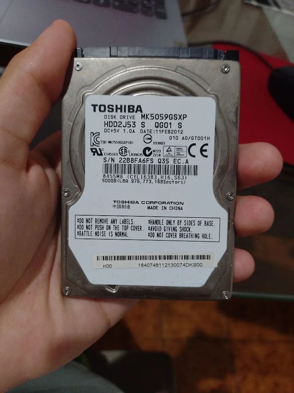 HD Toshiba 500GB para Notebook - Foto 4