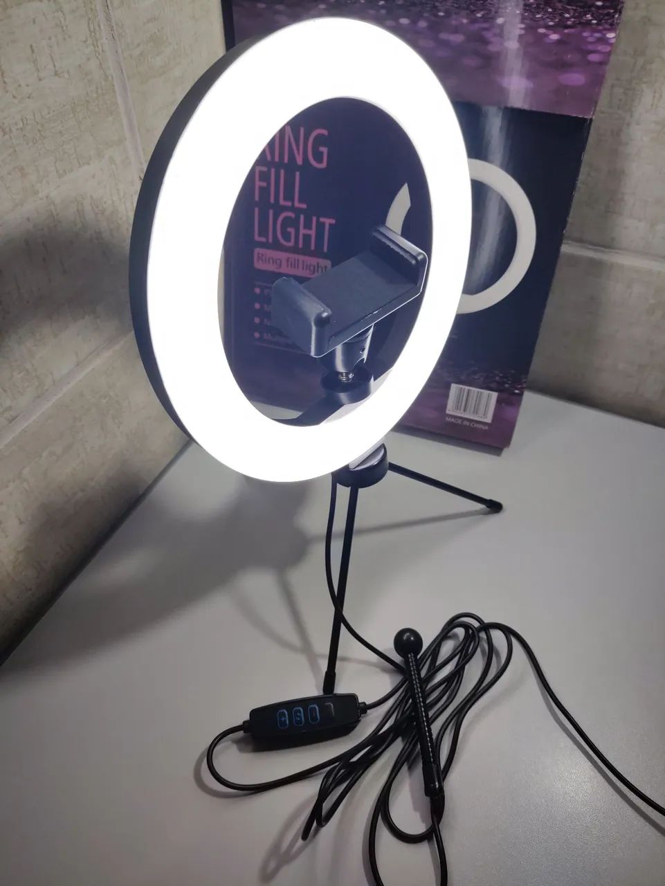 Ring Light LED para Celular com Tripé e Suporte LED para Mesa. - Foto 2
