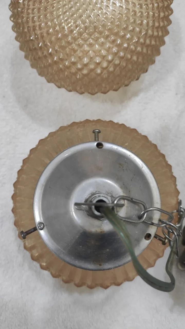 Par de Luminárias Antigas Bico de Jaca - Foto 4