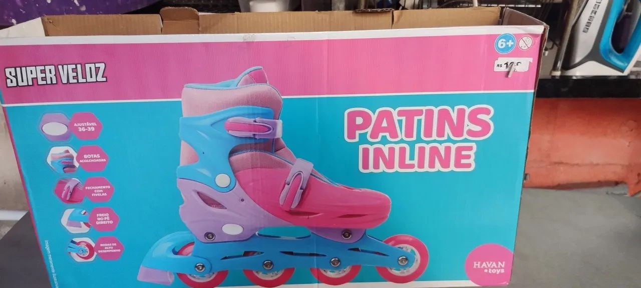 Patins Infantil Super Veloz - Tamanho 36-39 - Foto 2