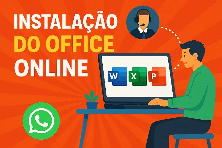 Office instalado no seu PC, sem sair de casa!