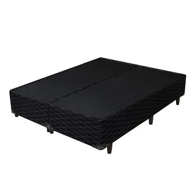 Base queen Suede Preto - Foto 2