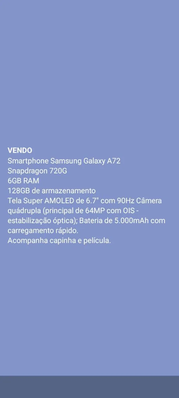 Smartphone A72