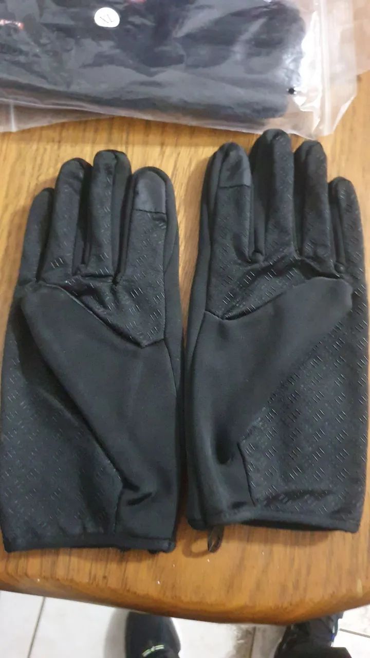 Luvas de Inverno semi impermeáveis com Ziper tam. G - Foto 5