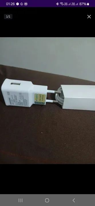 Carregador original samsung 