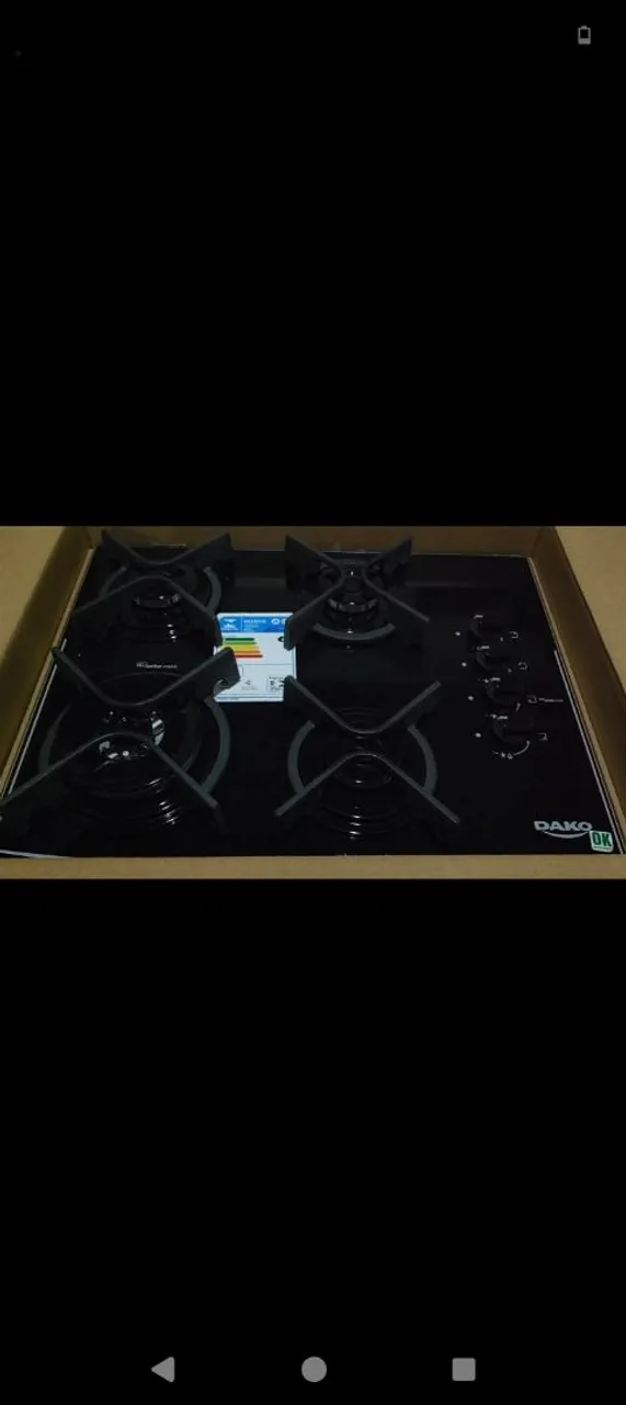Cooktop Dako OK 4 Bocas Preto