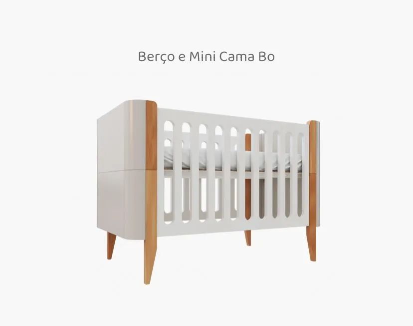 Berço de Madeira marca BO com Design Moderno - Novo - Foto 2