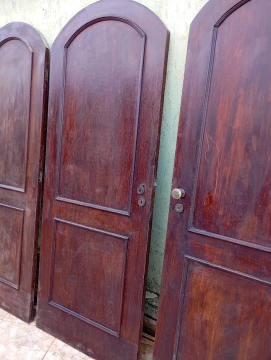 Kit com 6 portas madeira Maciça pesada com fechadura 64418995075459124