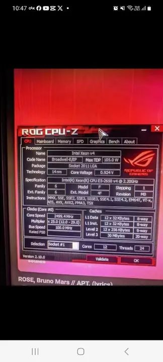 Kit Xeon Placa Mãe X99 e processador 2650 V3 - Foto 5