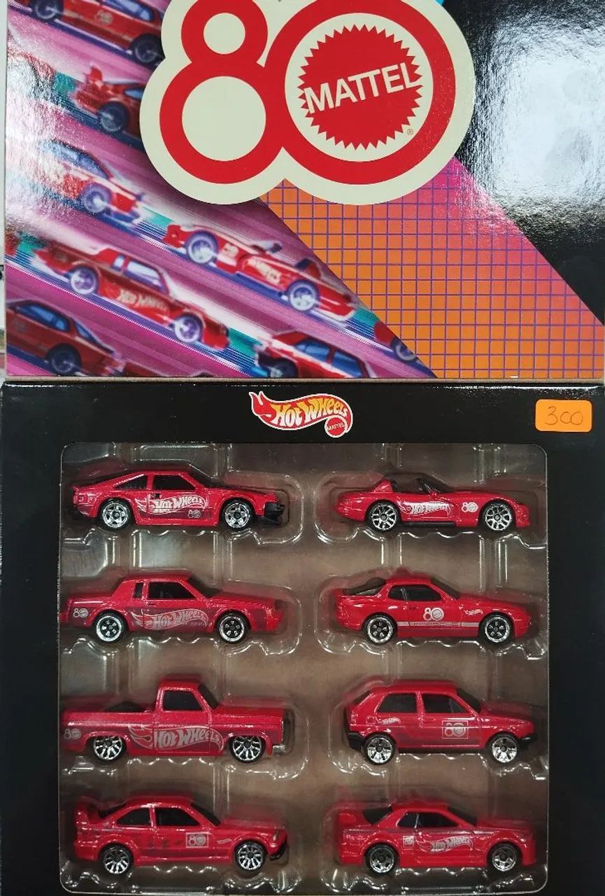 Pack Hot Wheels Comemorativo 80 Anos Mattel - Hobbies e coleções