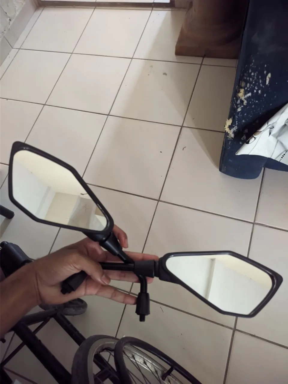 Retrovisor da Z400 Para Yamaha 