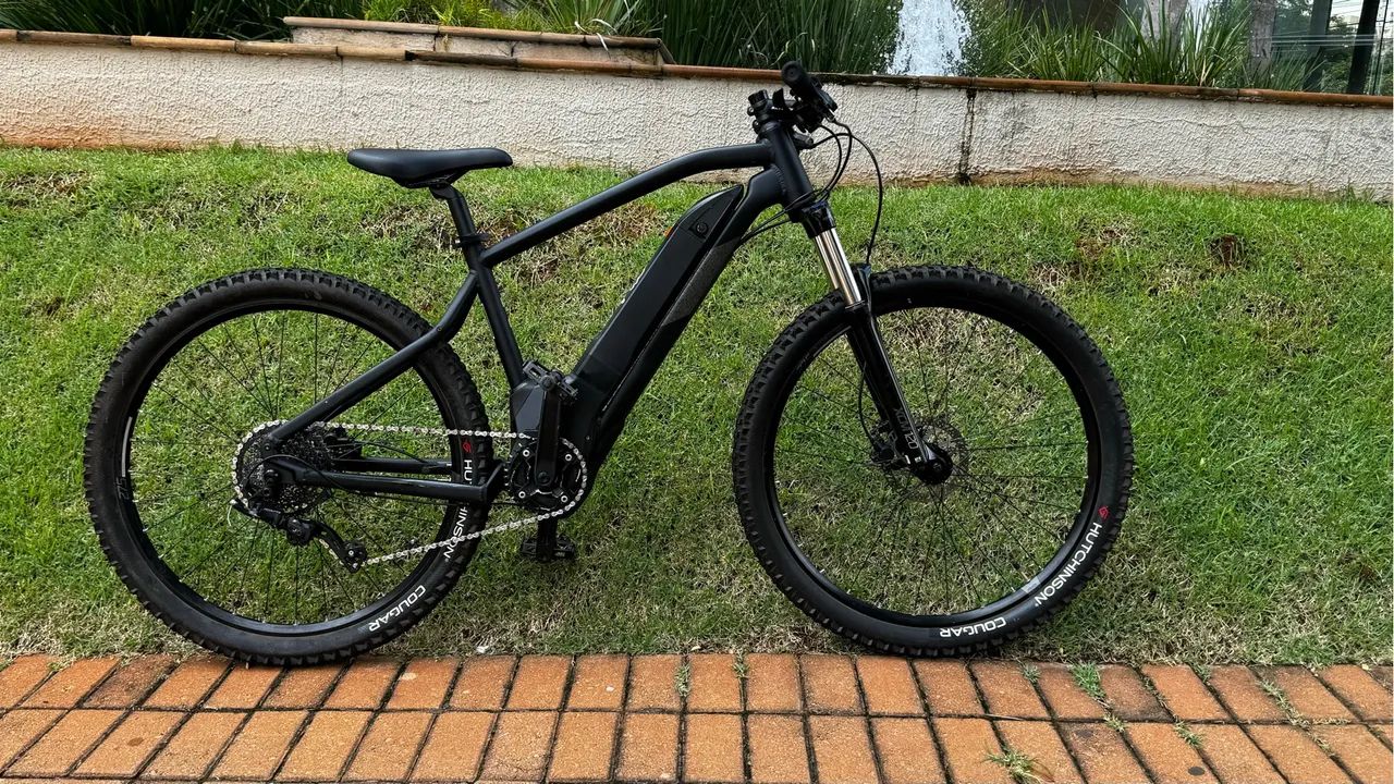 BICICLETA MTB ASSISTIDA E-ST 500 PRETO 27,5"  - Foto 4