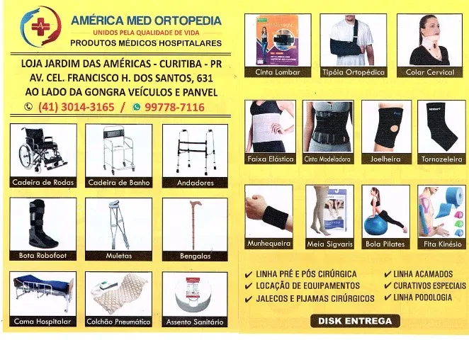 Produto Médico hospitalar, Fisioterápico, Ortopédico, Órteses, Cadeiras de Rodas- Saúde
