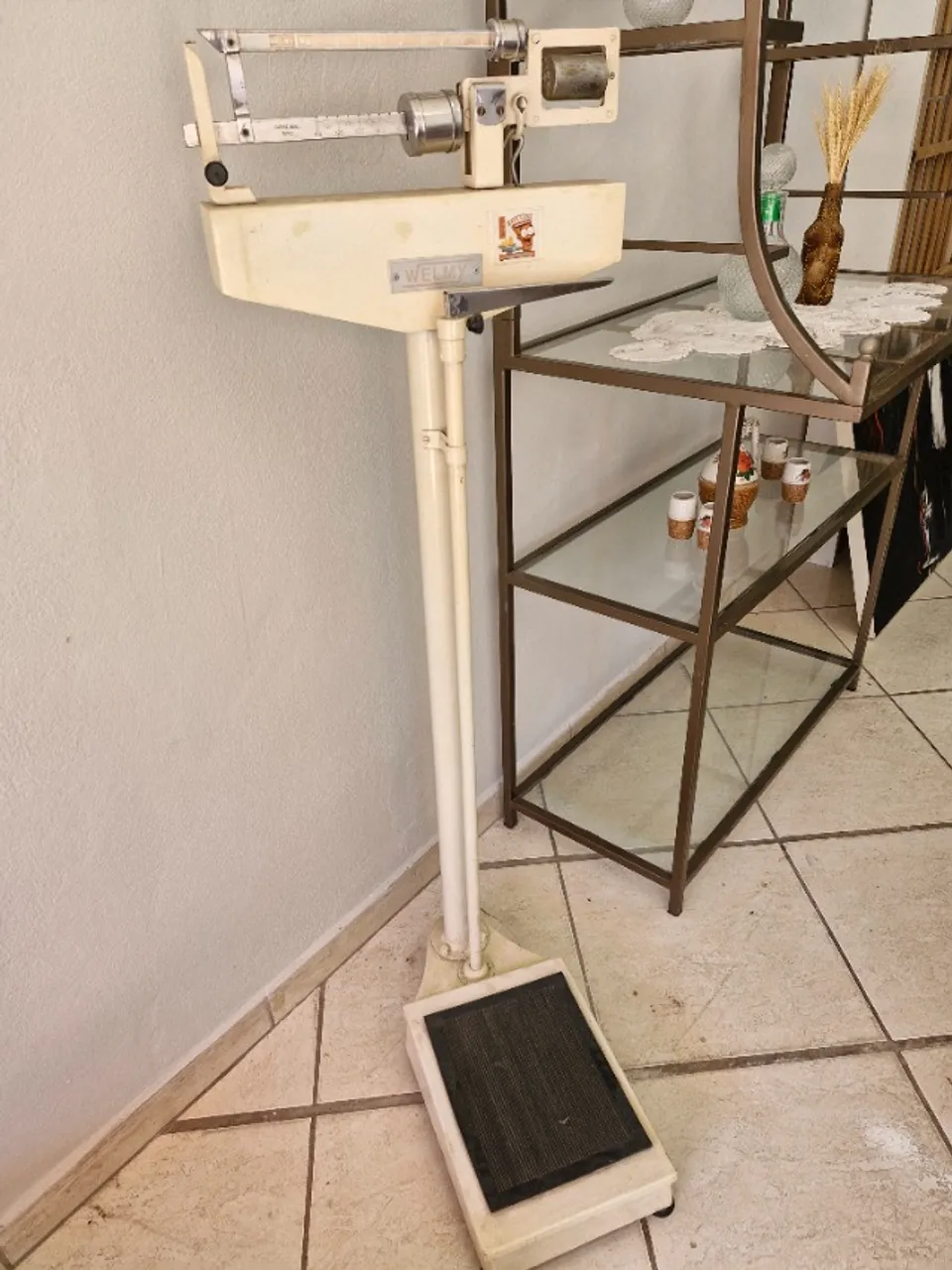 Balança Welmy até 150 kilos, anos 70, perfeito estado, semi nova