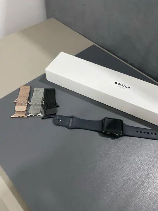Apple Watch Series 3 38 mm - Preto - Usado - Foto 5