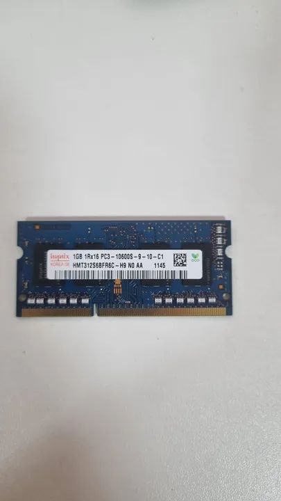 Memória RAM 1GB DDR3