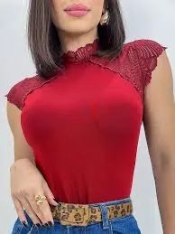 Body vermelho usado