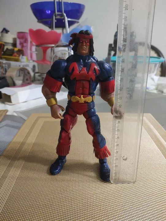 BONECO PASSARO TROVEJANTE I THUNDERBIRD GIANT SIZE CUSTOM feito com MARVEL LEGENDS Warpath - Foto 6