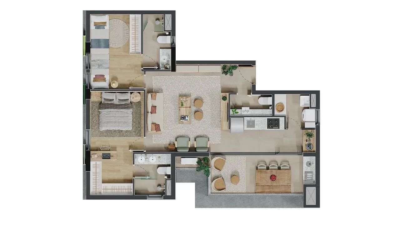 NEST VILA IPOJUCA - APARTAMENTOS - Foto 12