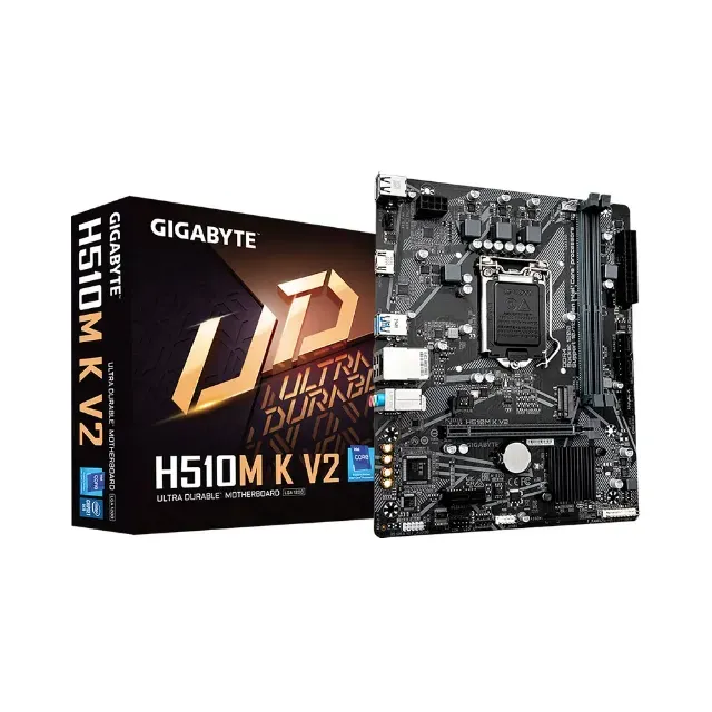 Placa Mãe Gigabyte H510M K V2 (rev. 2.0) - NOVA, Intel LGA 1200, Micro ATX, DDR4