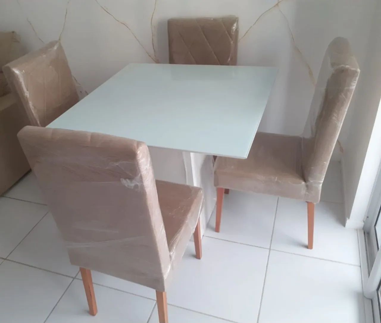 Conjunto Mesa Laqueada 90x90 P.R.O.M.O.Ç.Ã.O - Foto 3