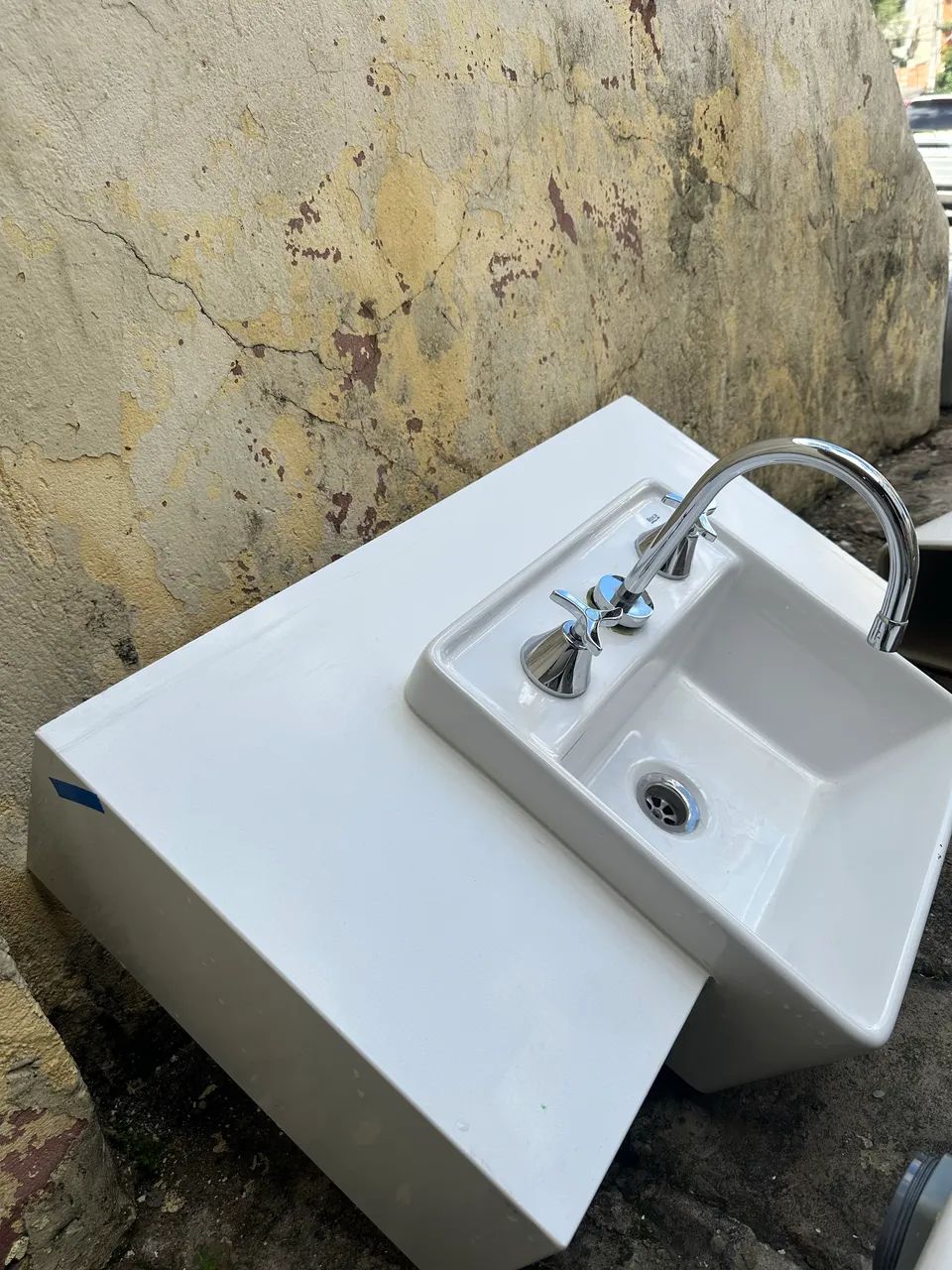 Pia de banheiro quartzo branco  - Foto 3