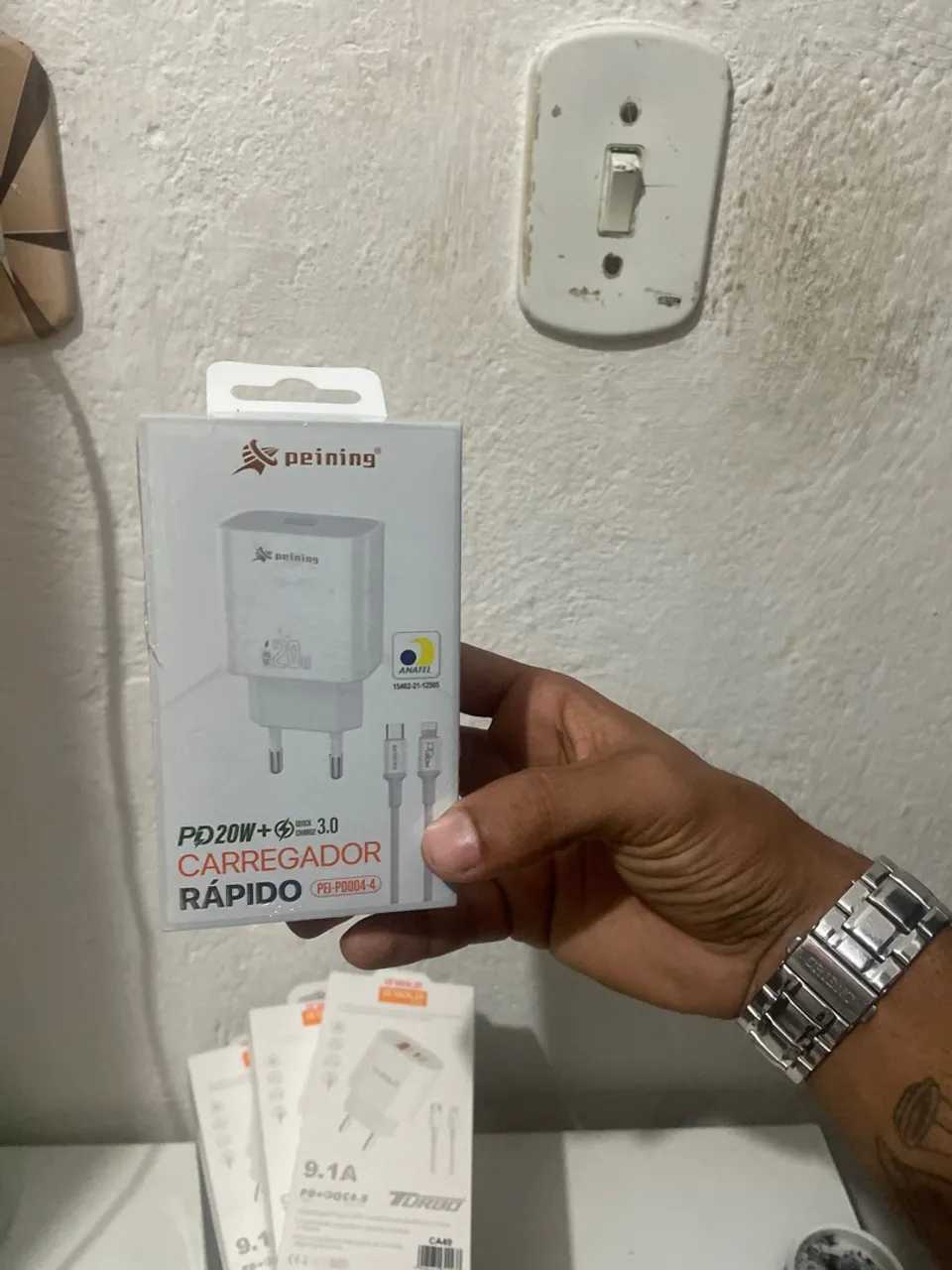 Carregador Rápido PD20W + Cabo - Peining - última unidade, não respondemos chat !