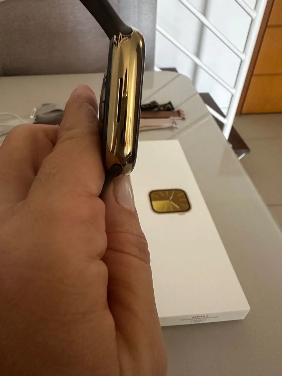 Apple Watch Series 9 raridade em titânio gps+celular  - Foto 4