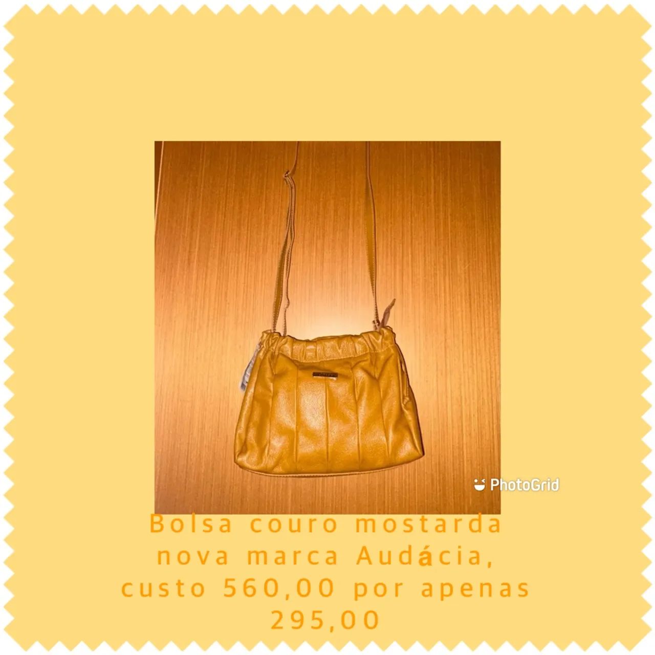 Bolsa de ombro couro Audácia verde militar - Foto 2