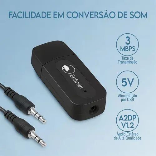 Adaptador Bluetooth para Áudio - Leve e Compacto - Foto 3
