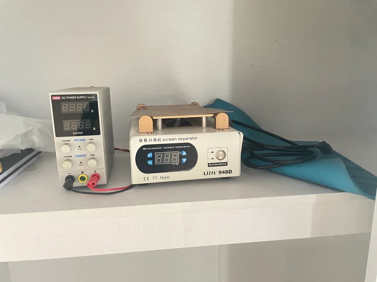 Equipamentos para consertos de celular e tablete 