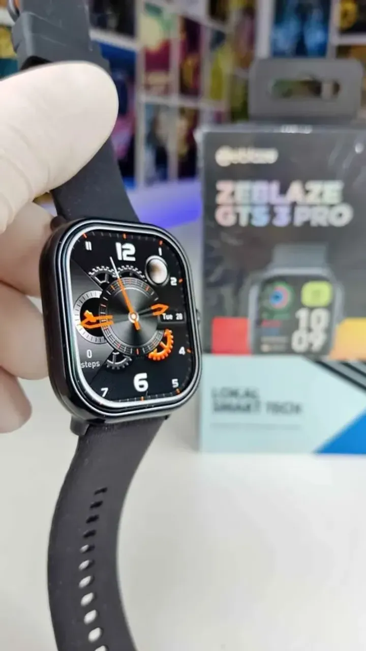 Smartwatch Zeblaze Gts 3 Pro Com Tela Amoled Quadrado IP68 Monitoramento de Saúde