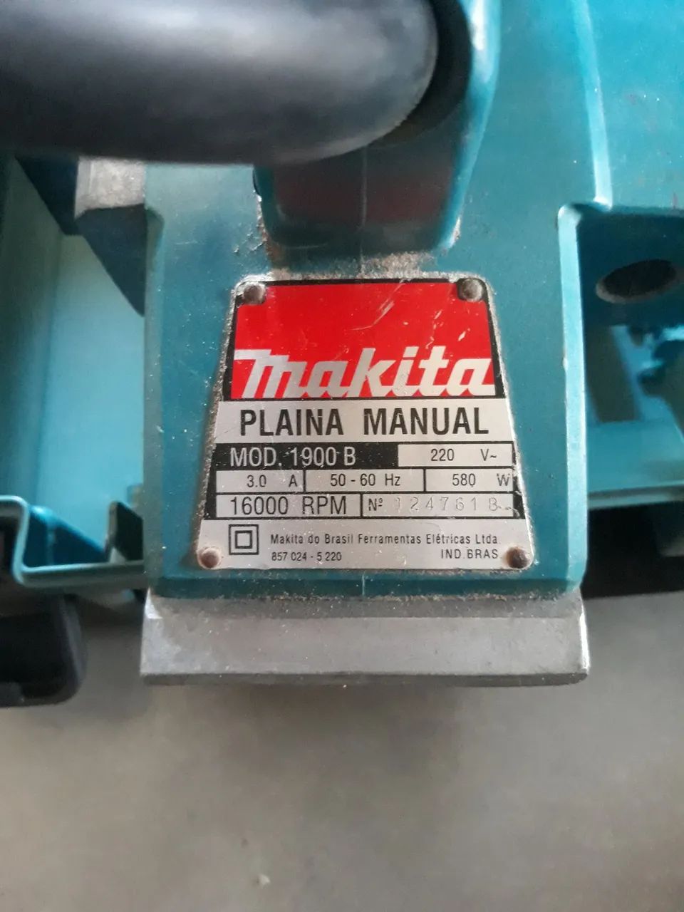 Plaina elétrica Makita modelo 1900B. - Foto 5