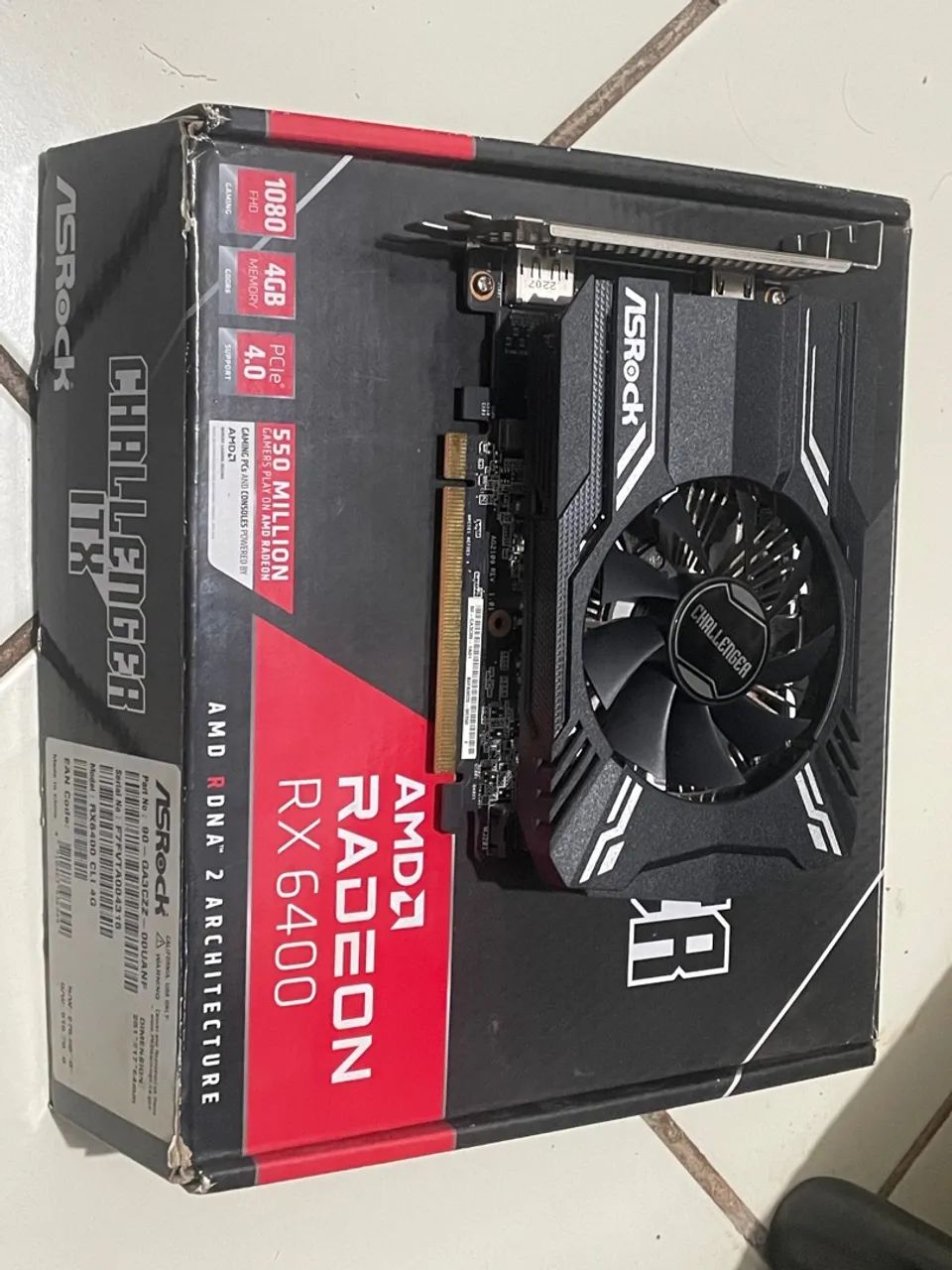 Rx 6400 4GB - Roda vários jogos